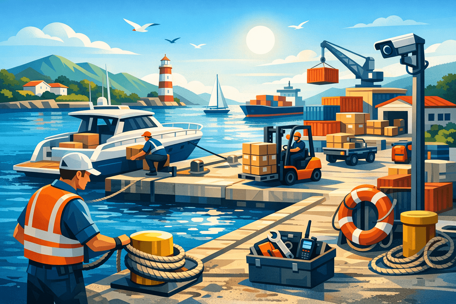 Marinaio di porto addetto ai servizi logistici - Corso finanziato - Programma PAR GOL Regione Campania