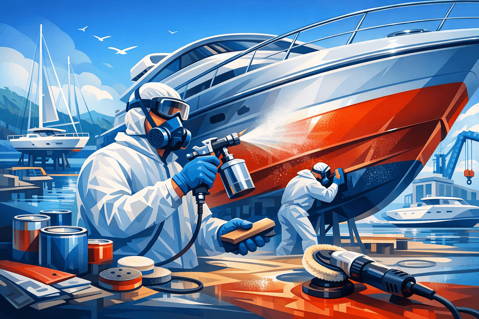 Verniciatore nautico - Corso finanziato - Programma PAR GOL Regione Campania