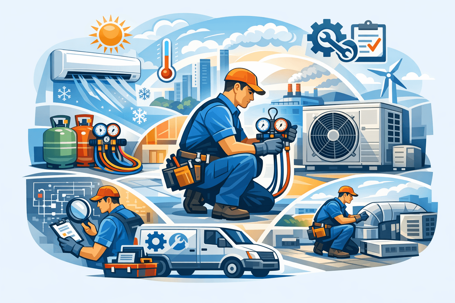 Operatore dell'installazione e della manutenzione di impianti di condizionamento e climatizzazione - Corso finanziato - Programma PAR GOL Regione Campania